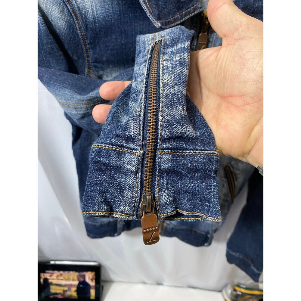 VTG Y2K LOONEY TUNES Tweety Bird Denim Jacket — Warner Bros Medium - Picture 7 of 13